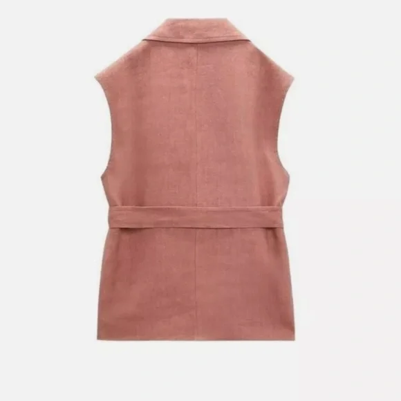 Zara linen waistcoat - Picture 2 of 5
